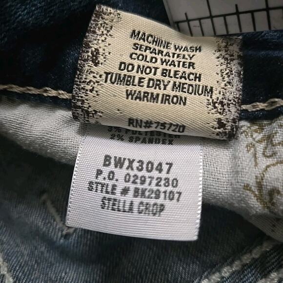 BKE Jeans Womens Size 27 Blue Stella Cropped Straight Leg Stretch - Picture 4 of 10